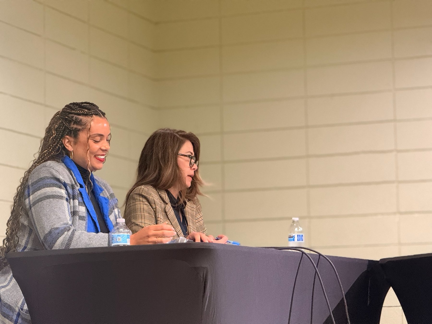 Women on a panel discussion at a Living on Purpose event